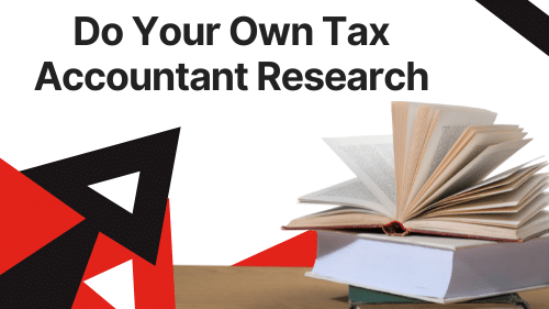 do your own tax accountant research banner