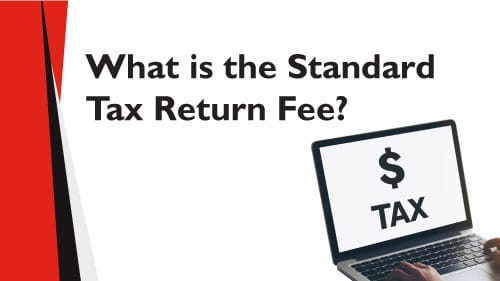 what is standard tax return fee