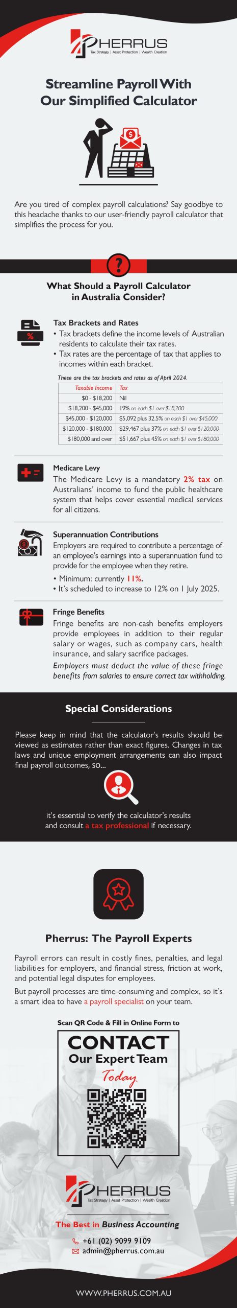 Summary_Streamline Payroll With Our Simplified Calculator - Infographic